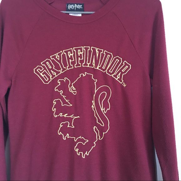 Harry Potter Gryffindor Sweater Burgundy Size Extra Small - Picture 6 of 8